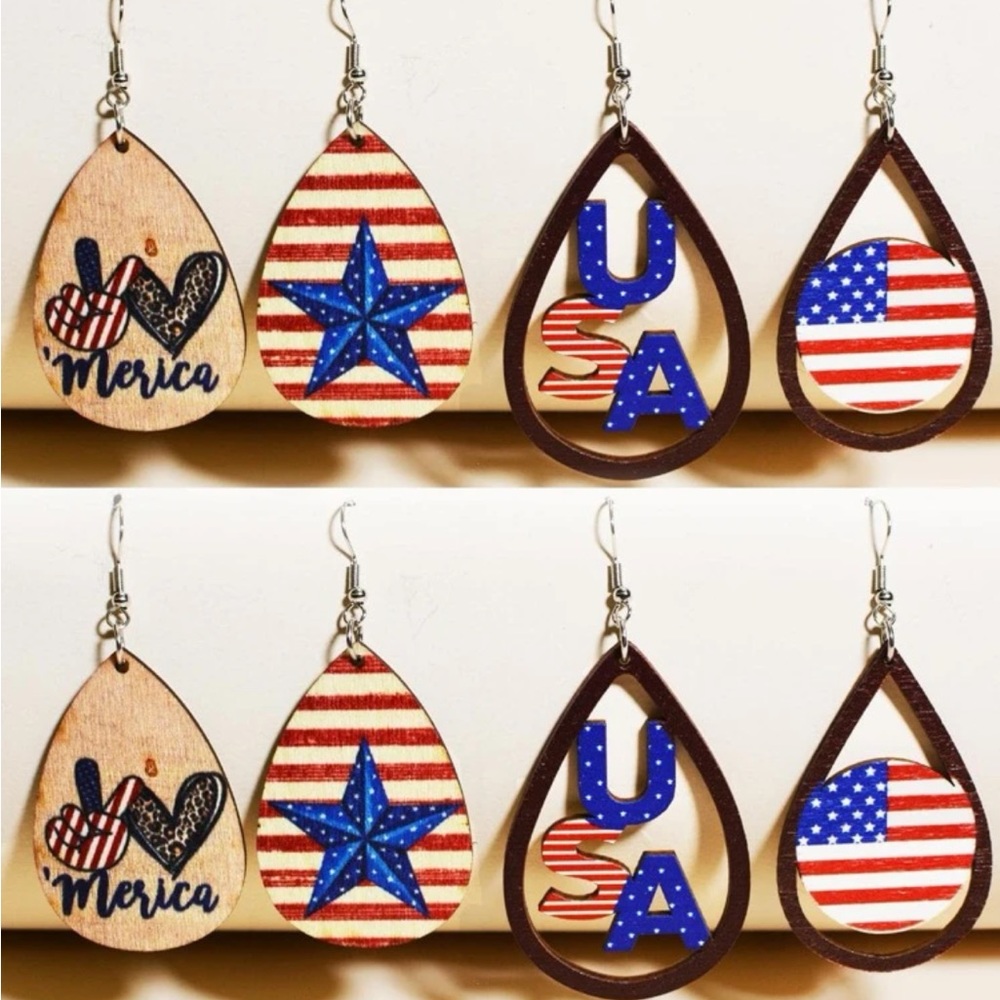 USA Earrings 🇺🇸